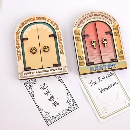 大英博物馆 盖亚·安德森猫和她的朋友们系列 巴斯特的假期木质开门可动冰箱贴 商品图1