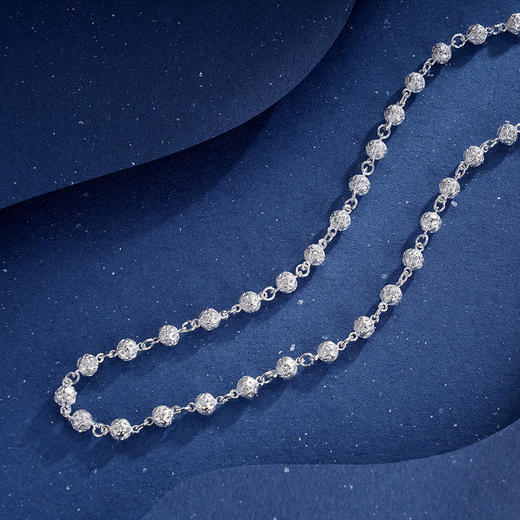 子佩集S990银【洛尘】套链项链【MXTL002】花丝小球球2309 商品图1