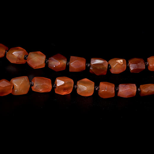 西亚高古磨面白水晶+红玛瑙项链 商品图5