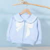 贝贝怡童装女童海军风娃娃领外套春秋新款蝴蝶结印花甜美上衣233S3262 商品缩略图4