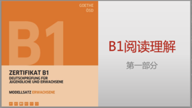 B1 Leseverstehen - 1