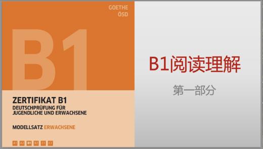 B1 Leseverstehen - 1 商品图0