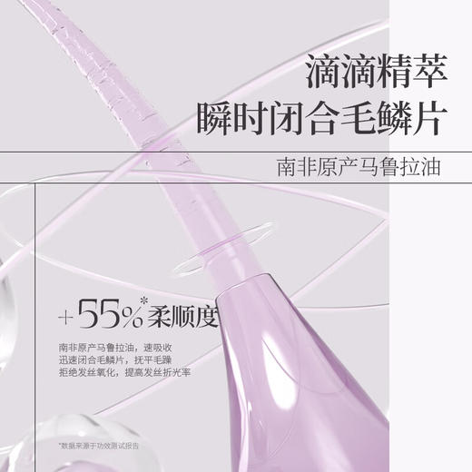 若也臻萃亮泽护发油 50ml 改善毛躁分叉干枯卷烫发护理 商品图2