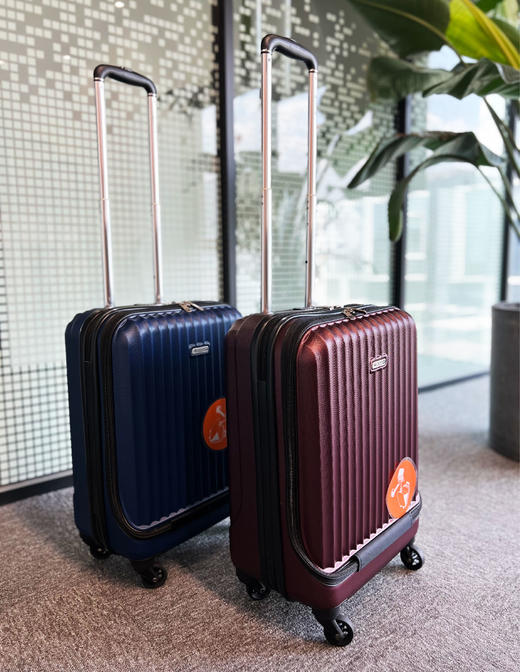 特惠福利款-银座外销前开盖拉链登机箱9095系列 商品图1