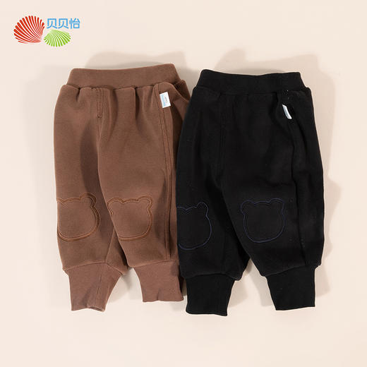 贝贝怡童装男女童保暖双面绒蹦蹦裤秋冬款儿童加绒长裤耐脏休闲裤234K2556
 商品图2