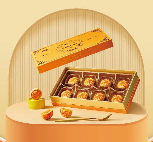 嘉旺流心奶黄月饼360g【45g*8枚】 商品图0