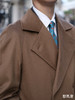 意大利羊绒羊毛驼色双排扣切斯菲尔德大衣 商品缩略图12