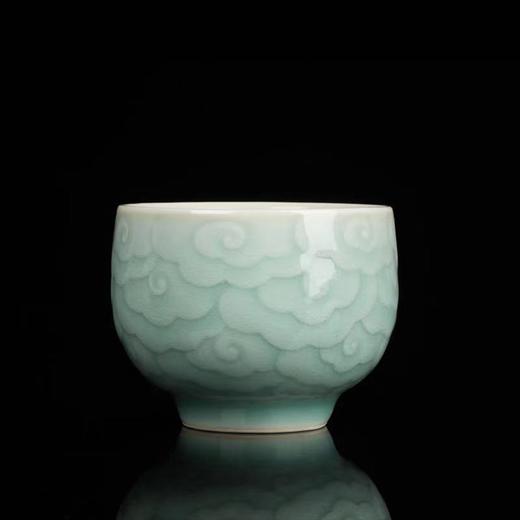 【雷慧仙青瓷丨祥云系列茶杯】祥云造型独特，婉转优美，寓意美好！多种规格可选！【QJ-J仓】 商品图4