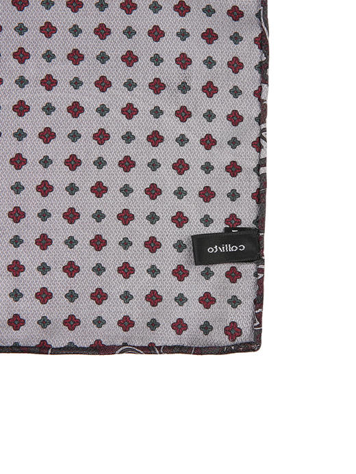 callisto暗紫红全桑蚕丝口巾 FSTOW001C RD 商品图3