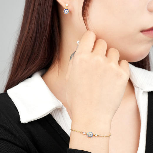 【恶魔之眼】S925银微镶锆石手链【YF-L669】 商品图3