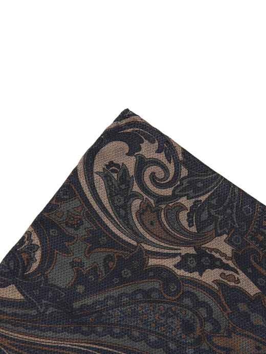 callisto咖色全桑蚕丝口巾 FSTOW001C BR 商品图1