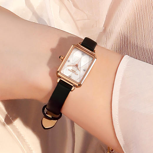 【品牌授权】Lola Rose/ 罗拉玫瑰手表母贝盘复古小方表 石英女士手表女款生日礼物 商品图2