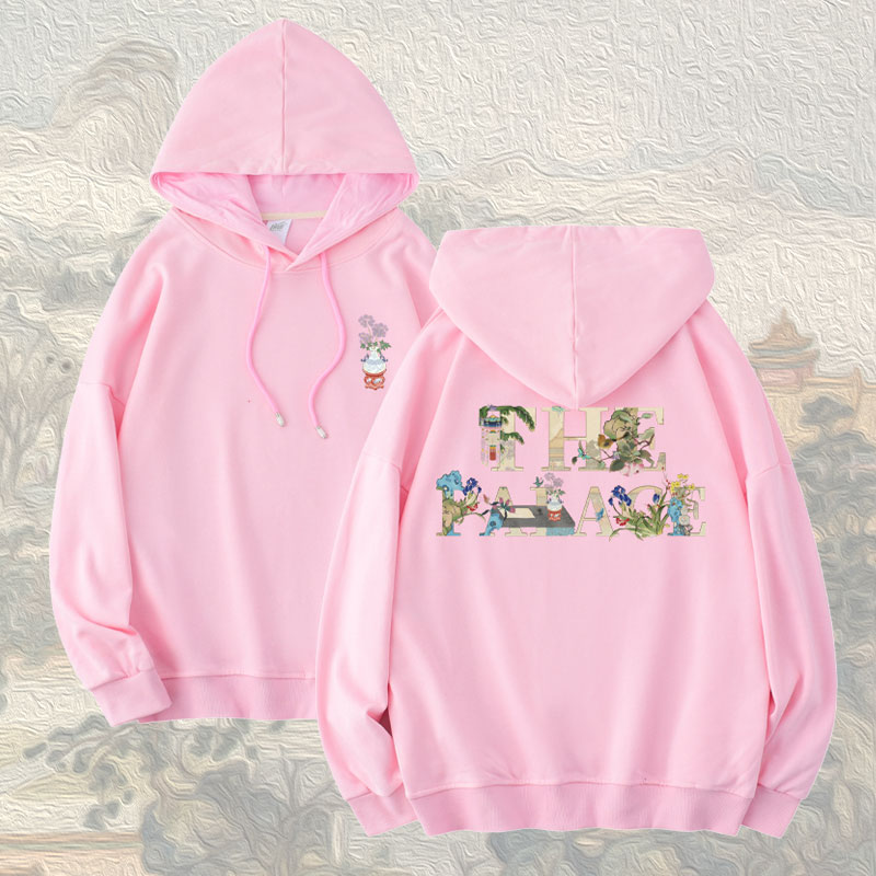 【宫里卫衣】你梦里的紫禁城 山水楼阁款连帽卫衣