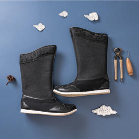 内联升男鞋手工单靴千层底大内联升锦衣卫千户指挥靴（男千）DN8513