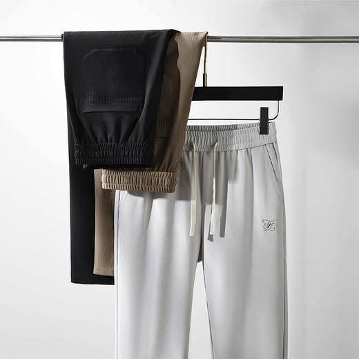 【一口价】【新款DDP】大依优型休闲裤运动裤弹力松紧腰直筒裤弹力加肥加大宽松大码男士长裤 商品图2