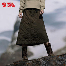 北极狐女士户外柔软舒适百搭保暖格子半身A字裙 05232210