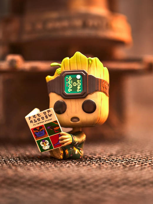 Funko POP I AM Groot美漫漫威连体衣格鲁特与书手办摆件 70651 商品图2