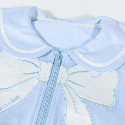 贝贝怡童装女童海军风娃娃领外套春秋新款蝴蝶结印花甜美上衣233S3262 商品图6