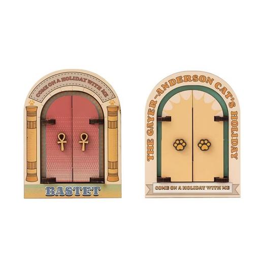 大英博物馆 盖亚·安德森猫和她的朋友们系列 巴斯特的假期木质开门可动冰箱贴 商品图4