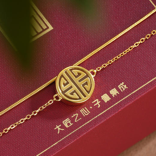 子佩集S925银【福万重】和田玉手链【WSE2124】镀金2309 商品图3