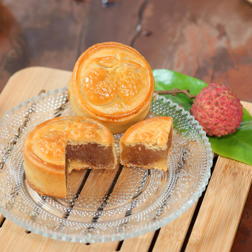 【中秋佳品】华隆广式荔枝味月饼6个装/盒  包邮 商品图1