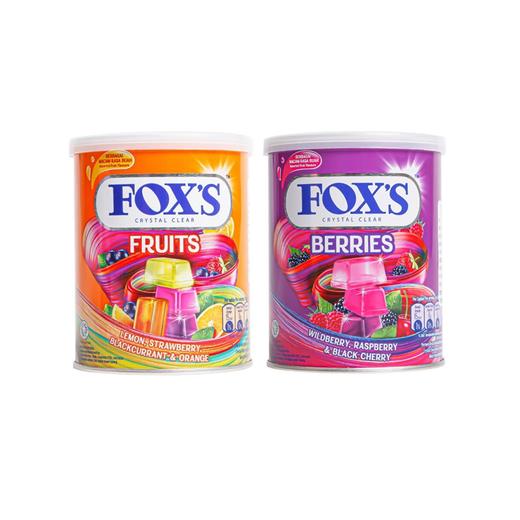 印尼FOX`S水果味/杂莓味糖果180g 酸酸甜甜口感丰富晶莹剔透 060338-1/060338-2 商品图0