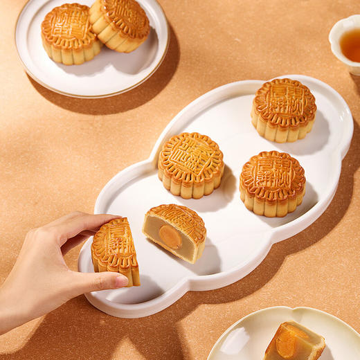 华美月饼礼盒祥鹿贺月630g 商品图2