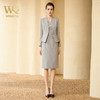 灰色西装外套女正式场合气质职场轻熟风无袖连衣裙两件套显瘦夏季 商品缩略图1