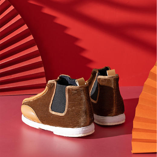 内联升童鞋手工棉鞋千层底洒靴（鞋）5295C 商品图1