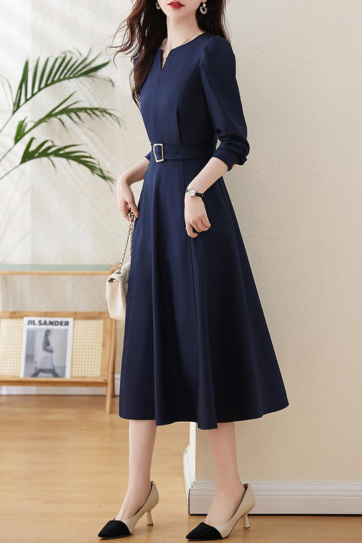 时尚气质，秋季新款晚礼服连衣裙HR-GJC2387 商品图7