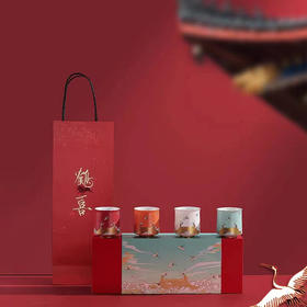 【积分】鹤喜茶杯主人杯4个套装