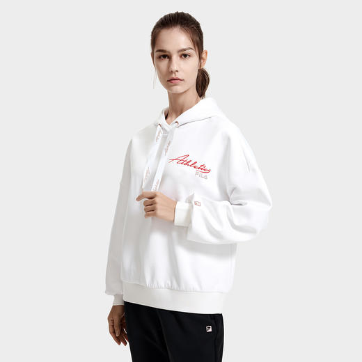 3件4折【自营】FILA/斐乐  女子针织连帽上衣 A11W311210FWT 商品图3