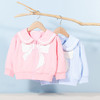 贝贝怡童装女童海军风娃娃领外套春秋新款蝴蝶结印花甜美上衣233S3262 商品缩略图5