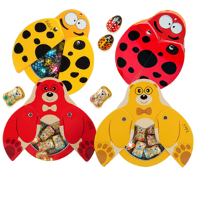 意大利艾达的世界牛奶巧克力系列 七星瓢虫2色小飞熊2色萌趣造型 044838/044839/040018/040017