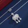 子佩集S990银【福至性灵】套链项链【MXTL007】花丝锁2309 商品缩略图4