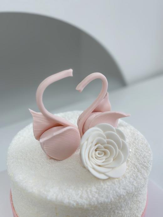 简约奶油蛋糕 | 鲜果原味奶油 - 天鹅湖（粉） 商品图1