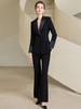 黑色西装套装微喇长裤气质时尚高级感洋气西服商务装 商品缩略图3