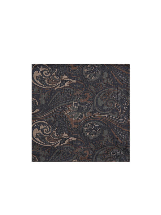 callisto咖色全桑蚕丝口巾 FSTOW001C BR 商品图0