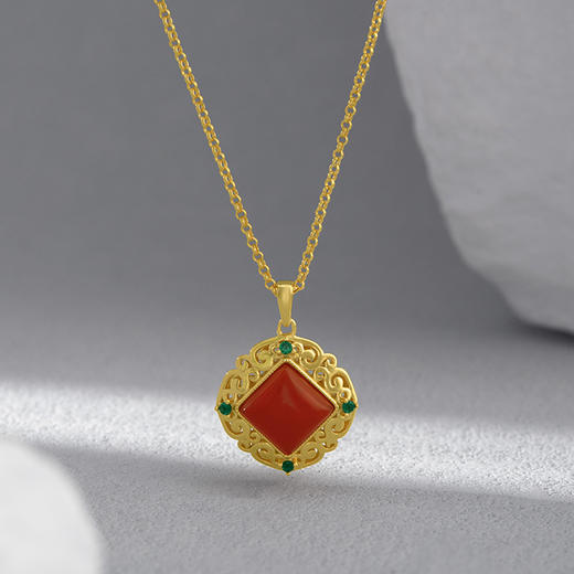 【宫里项链】繁花似锦红玛瑙项链 商品图0