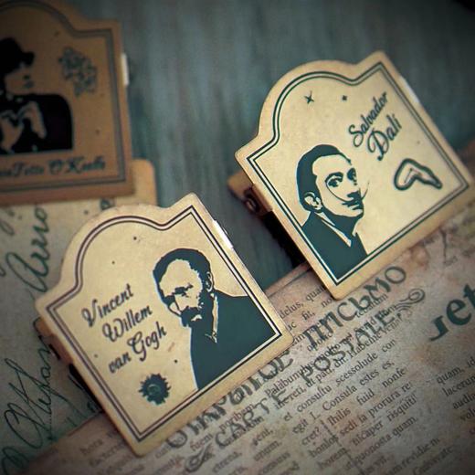 【艺术家系列】限量定制黄铜夹 可选 梵高/达利/弗里达/ 欧姬芙 商品图4