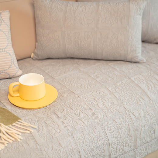 塞尔满系列沙发巾棉四季通用高端轻奢防滑沙发垫 商品图3