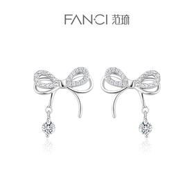 【明星同款】【蝶梦耳钉】FANCI范琦 灵动结系列 蝴蝶结耳饰