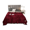 南极人魔法绒四季毛毯 酒红 200cmx230cm 商品缩略图0