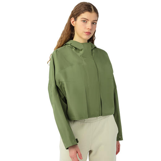 大牌同款防水防风透气全热封冲锋衣女徒步露营短款连帽户外登山服DQ 00 DAW013 商品图3