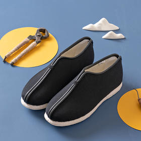 内联升棉鞋男鞋老字号北京布鞋千层底加密底礼安手工棉鞋8119A