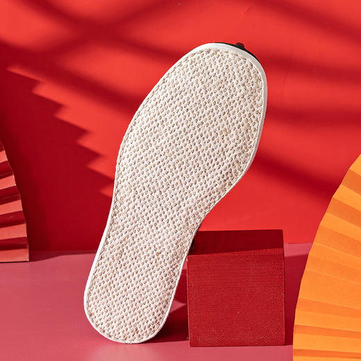 内联升男鞋手工单靴锦衣卫千层底大内联升云纹复古官靴 DN8520 商品图7