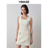 VIMAGE纬漫纪冬季新款气质小香风通勤收腰显瘦无袖连衣裙V2007624 商品缩略图3