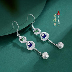 子佩集S990银马蹄莲耳环【WBEH037】花丝2309