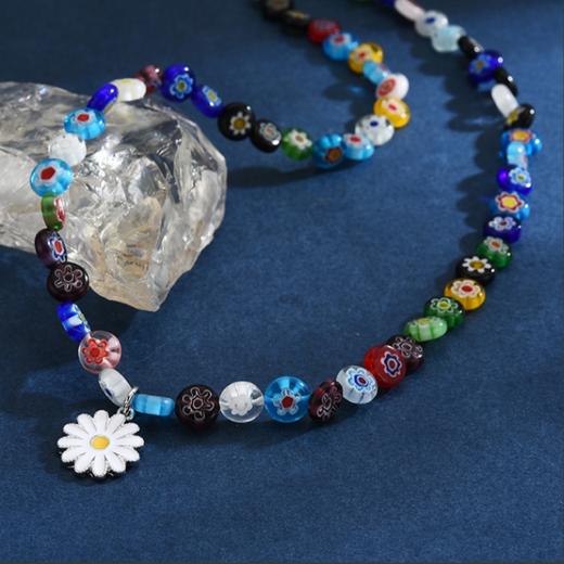 周雨彤同款【赠同款手链】MointPhoice 多巴胺小雏菊项链 时髦穿搭 商品图1