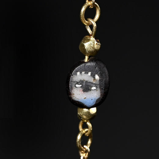 古罗马马赛克琉璃人面珠项链 商品图2